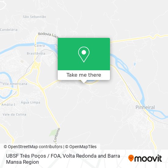 UBSF Três Poços / FOA map