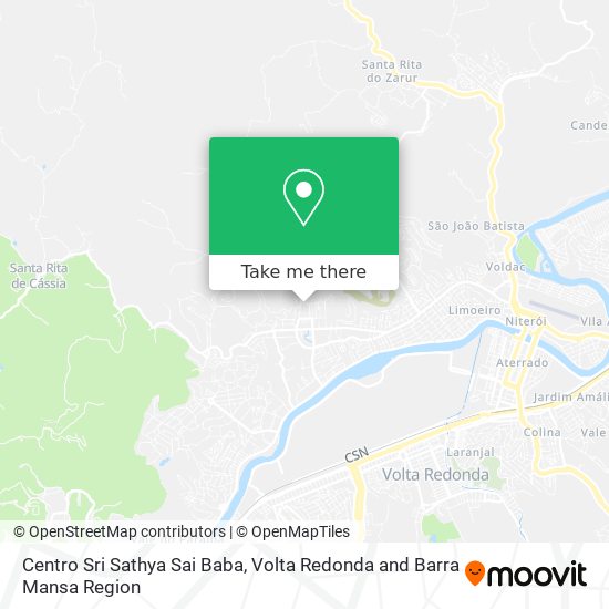 Centro Sri Sathya Sai Baba map