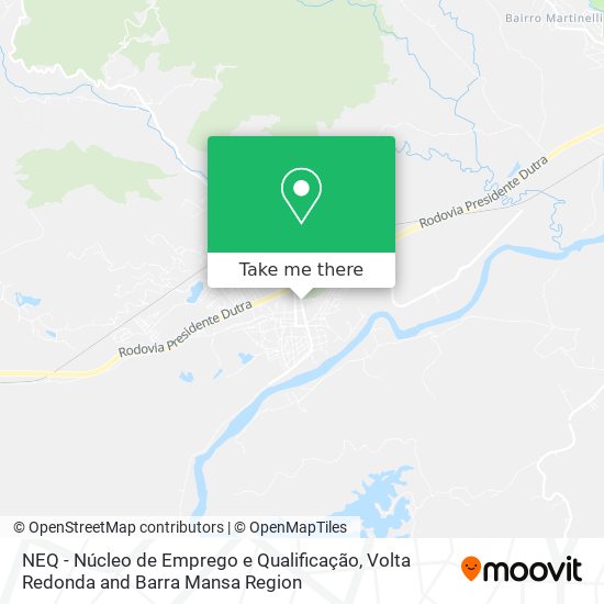 Mapa NEQ - Núcleo de Emprego e Qualificação