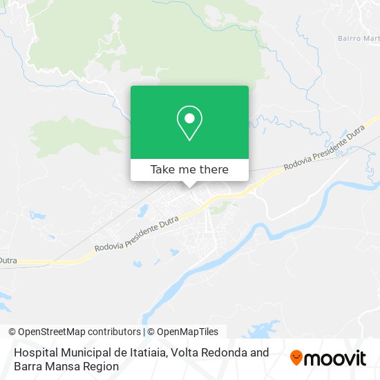 Hospital Municipal de Itatiaia map