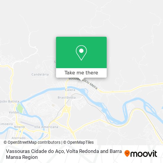 Vassouras Cidade do Aço map