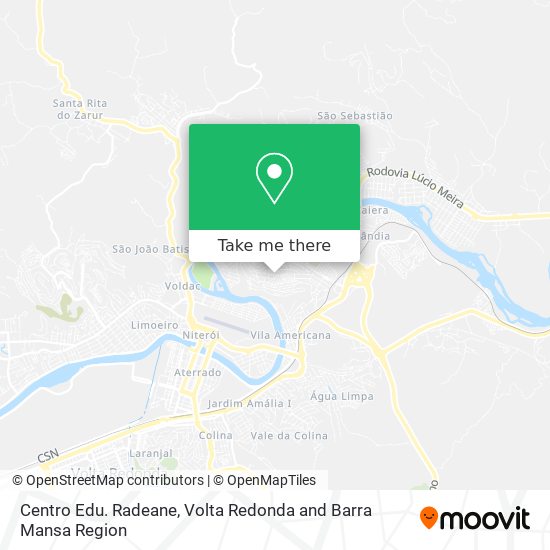 Centro Edu. Radeane map