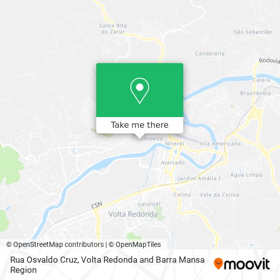 Mapa Rua Osvaldo Cruz