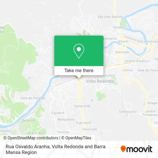 Rua Osvaldo Aranha map