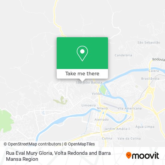 Rua Eval Mury Gloria map