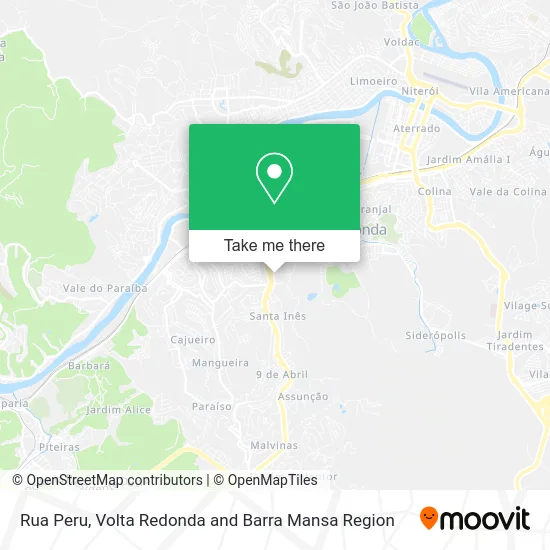 Rua Peru map