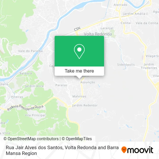 Rua Jair Alves dos Santos map