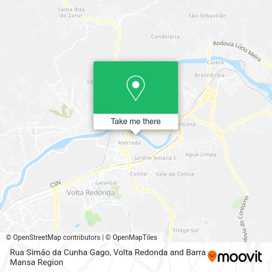 Mapa Rua Simão da Cunha Gago