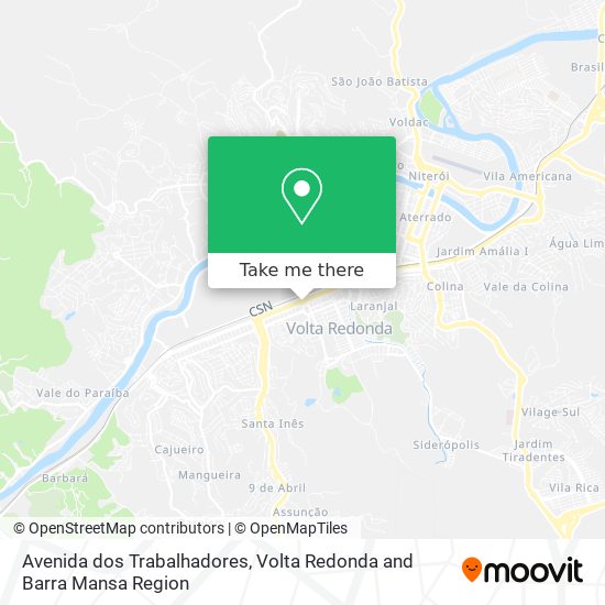 Avenida dos Trabalhadores map