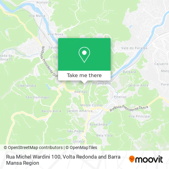Rua Michel Wardini 100 map