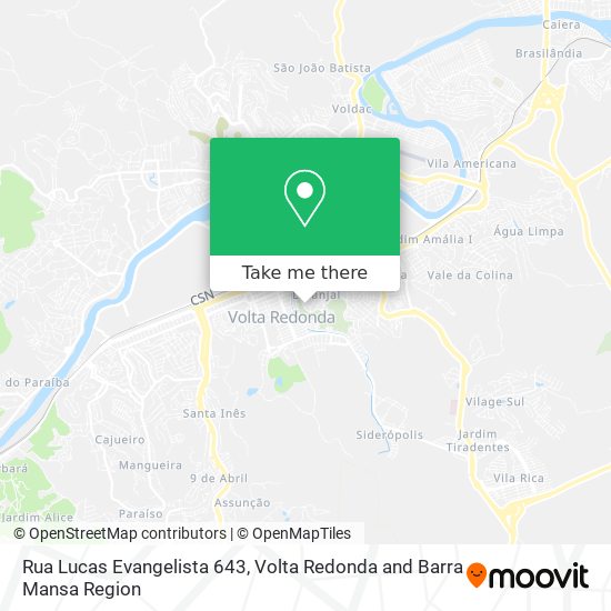 Rua Lucas Evangelista 643 map