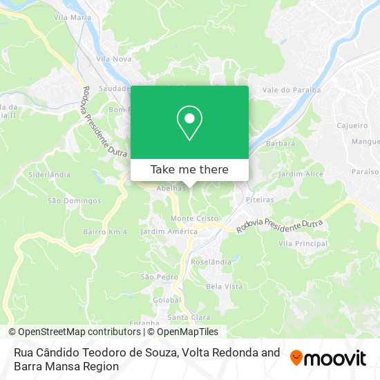 Rua Cândido Teodoro de Souza map