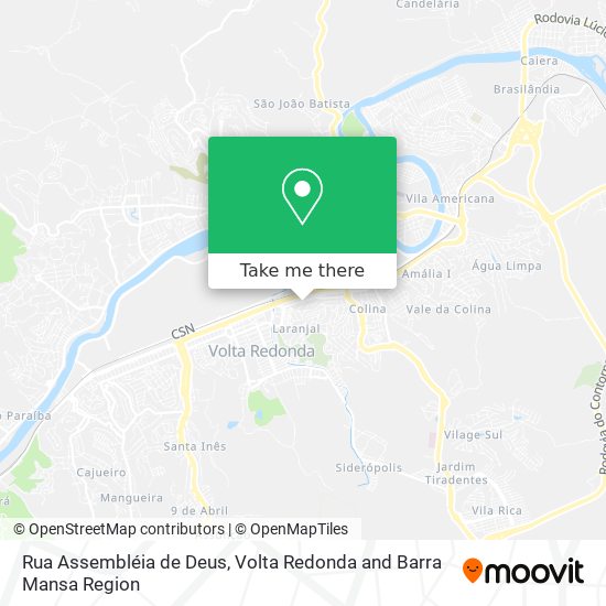 Rua Assembléia de Deus map