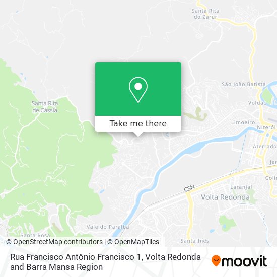Rua Francisco Antônio Francisco 1 map