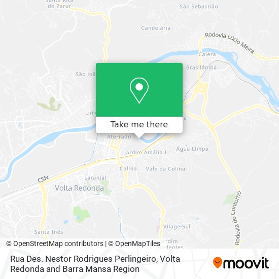 Rua Des. Nestor Rodrigues Perlingeiro map