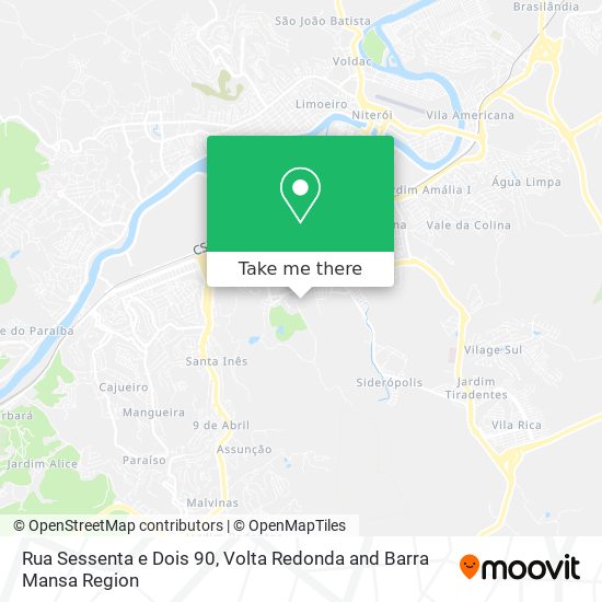 Mapa Rua Sessenta e Dois 90