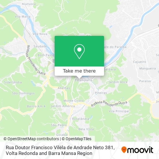 Rua Doutor Francisco Viléla de Andrade Neto 381 map