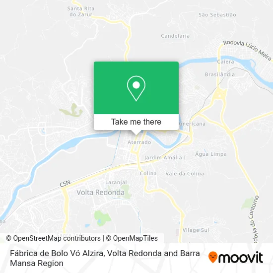 Fábrica de Bolo Vó Alzira map
