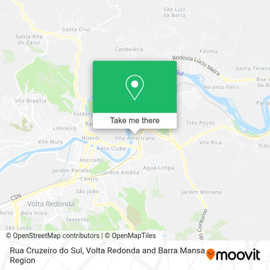 Rua Cruzeiro do Sul map