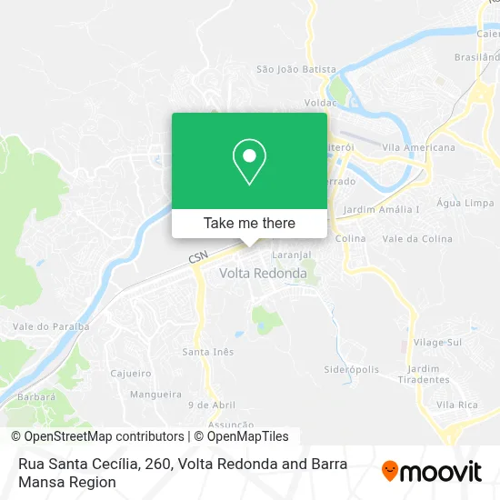 Rua Santa Cecília, 260 map