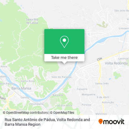 Rua Santo Antônio de Pádua map