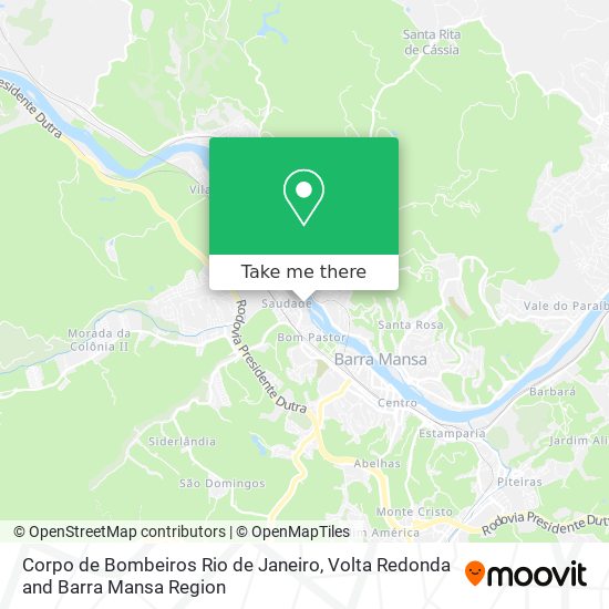 Corpo de Bombeiros Rio de Janeiro map