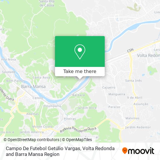 Campo De Futebol Getúlio Vargas map