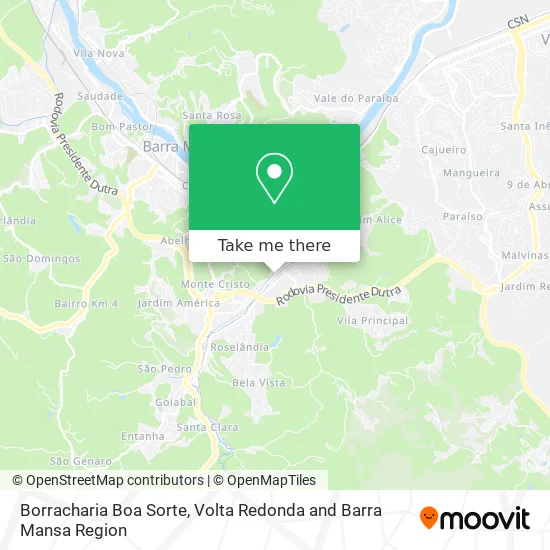 Borracharia Boa Sorte map