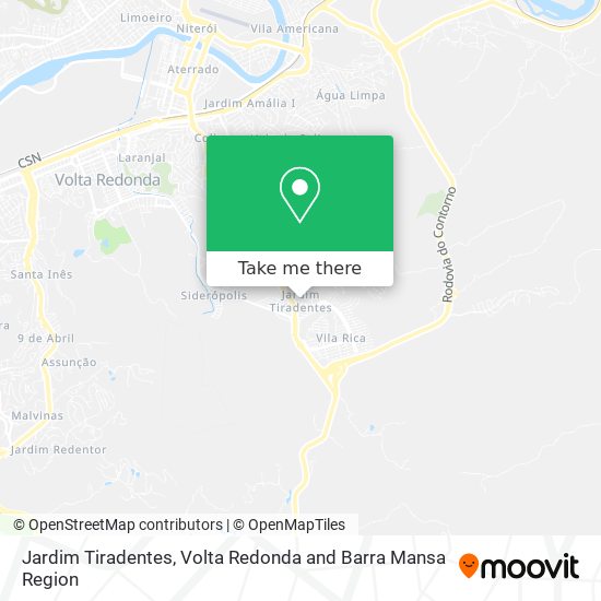 Jardim Tiradentes map