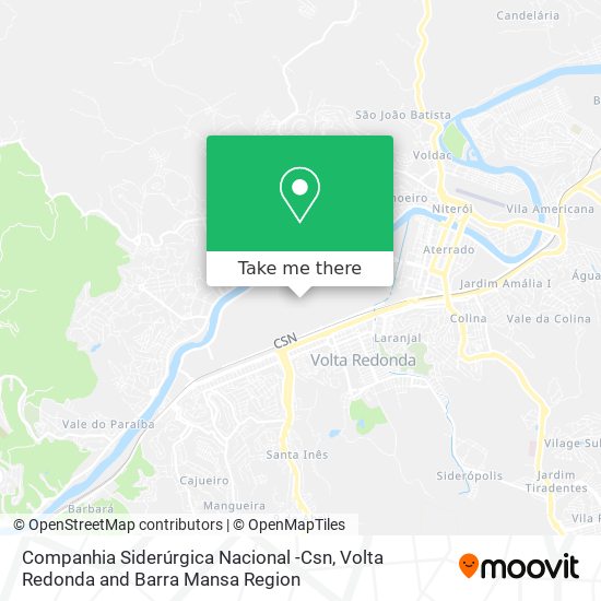 Companhia Siderúrgica Nacional -Csn map