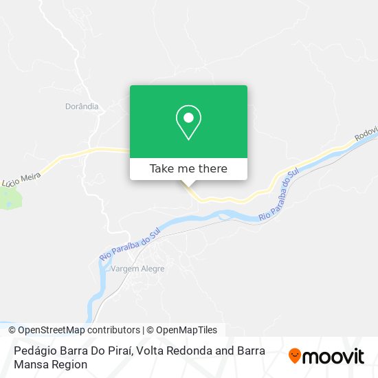 Pedágio Barra Do Piraí map