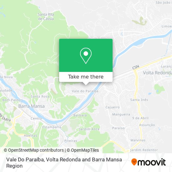 Vale Do Paraíba map