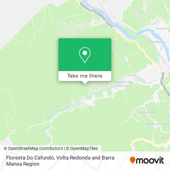 Floresta Do Cafundó map