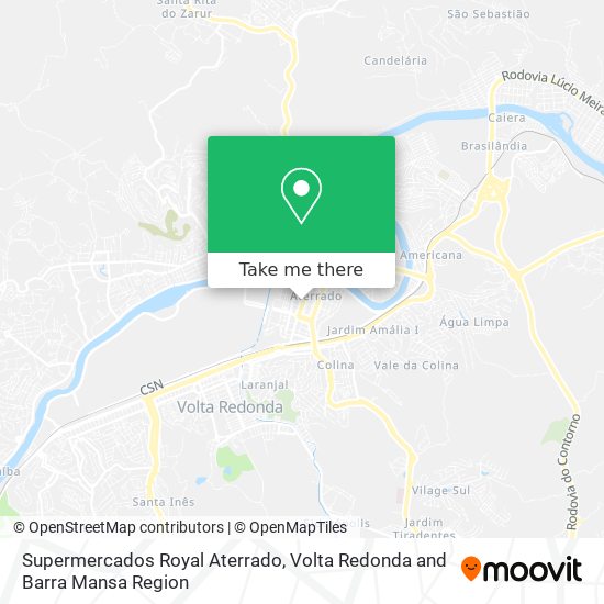 Supermercados Royal Aterrado map