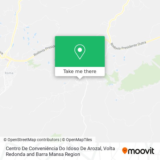 Centro De Conveniência Do Idoso De Arozal map