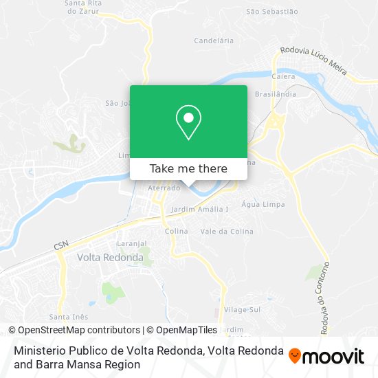 Mapa Ministerio Publico de Volta Redonda