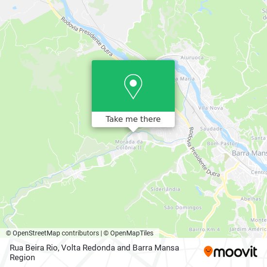 Rua Beira Rio map