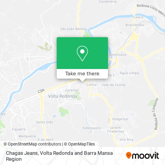 Chagas Jeans map