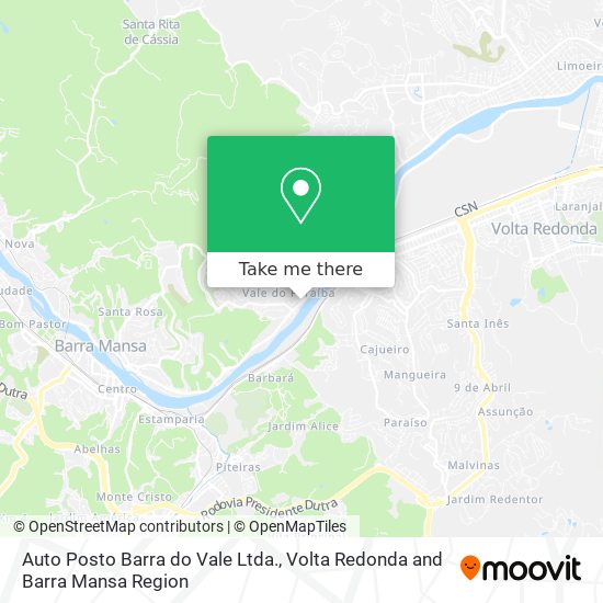 Auto Posto Barra do Vale Ltda. map