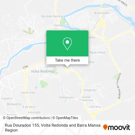 Rua Dourados 155 map