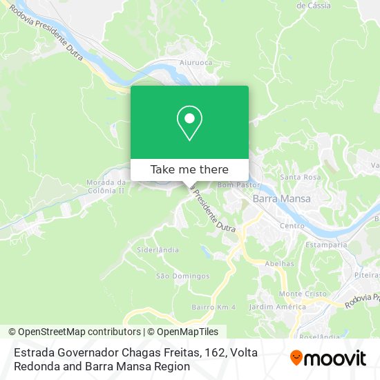 Estrada Governador Chagas Freitas, 162 map