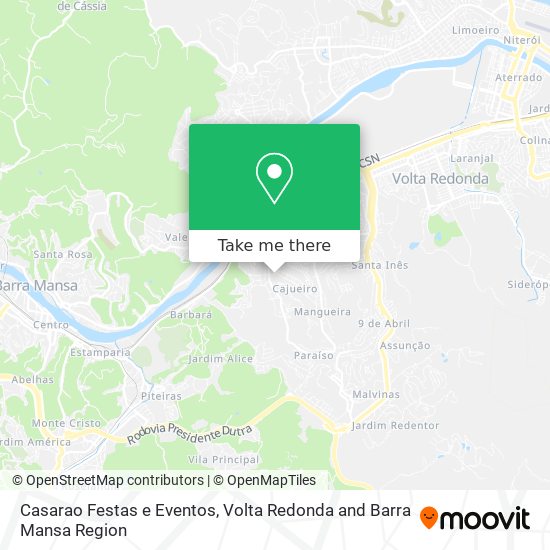 Casarao Festas e Eventos map