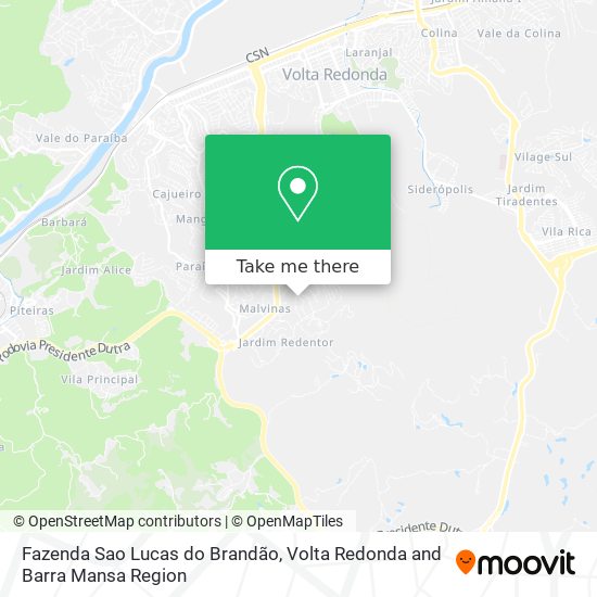 Fazenda Sao Lucas do Brandão map