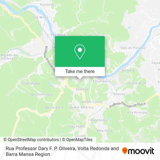 Rua Professor Dary F. P. Oliveira map