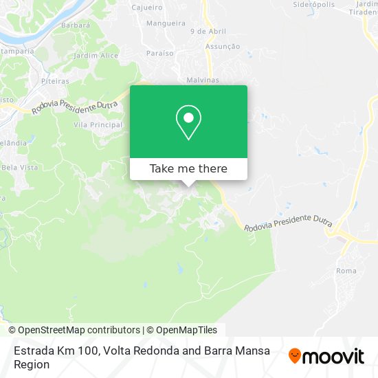 Estrada Km 100 map