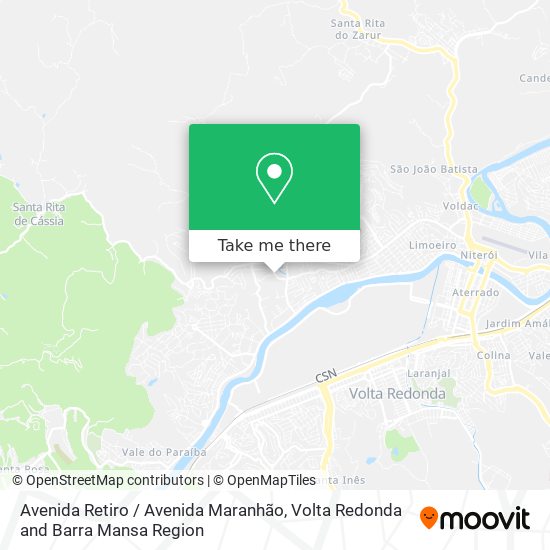 Avenida Retiro / Avenida Maranhão map