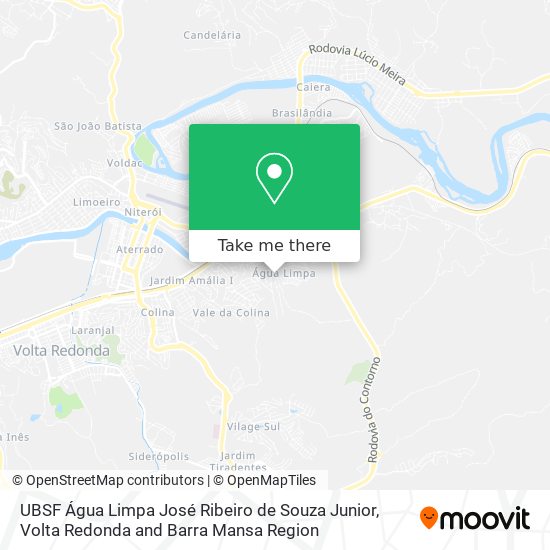 UBSF Água Limpa José Ribeiro de Souza Junior map