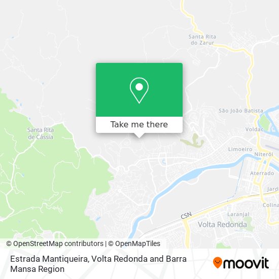 Estrada Mantiqueira map