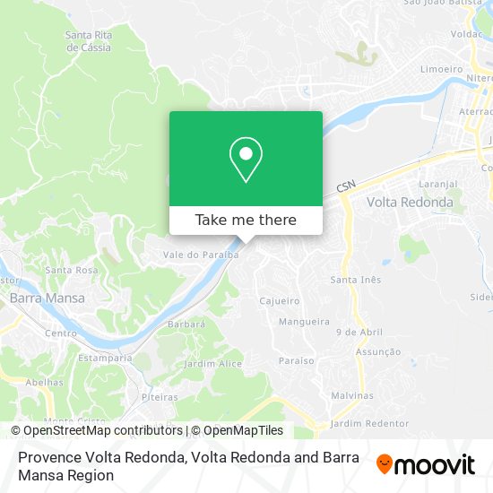 Provence Volta Redonda map