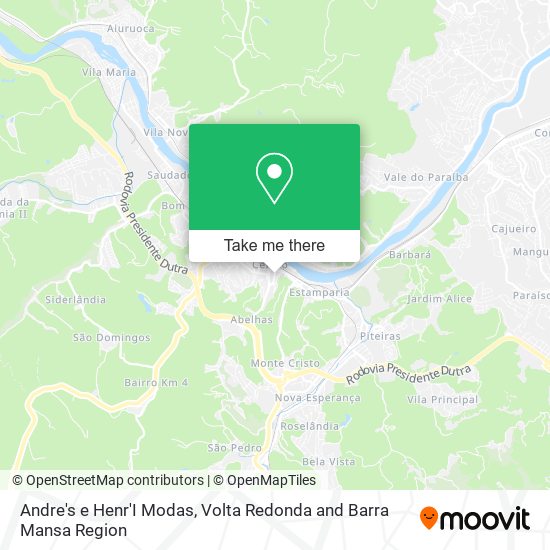 Andre's e Henr'I Modas map